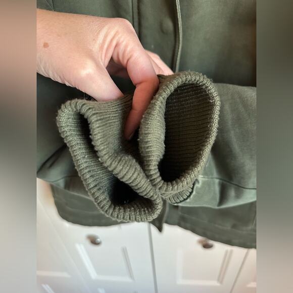 Lucky Brand army green bomber jacket Size Large - Picture 4 of 10